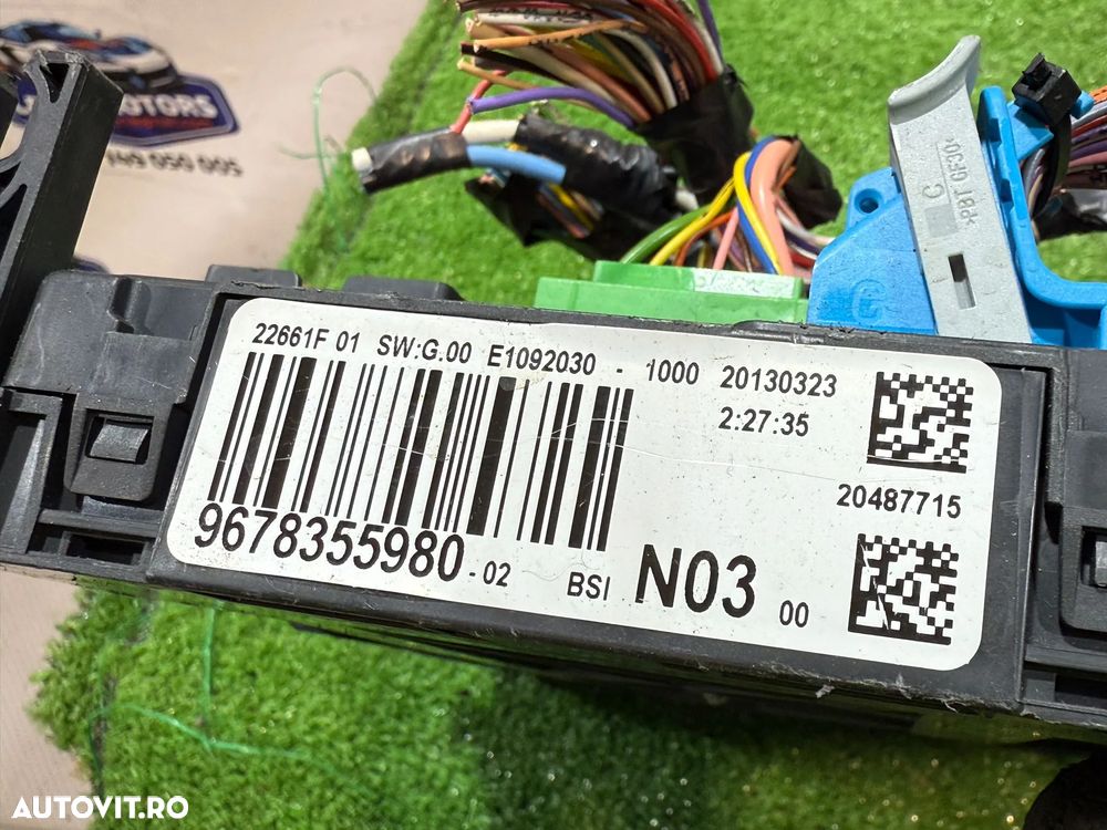 TABLOU PANOU SIGURANTE PEUGEOT 208 1.4 DIESEL 2013 COD OEM 9678355980 967835598002 2012-2018 - 7