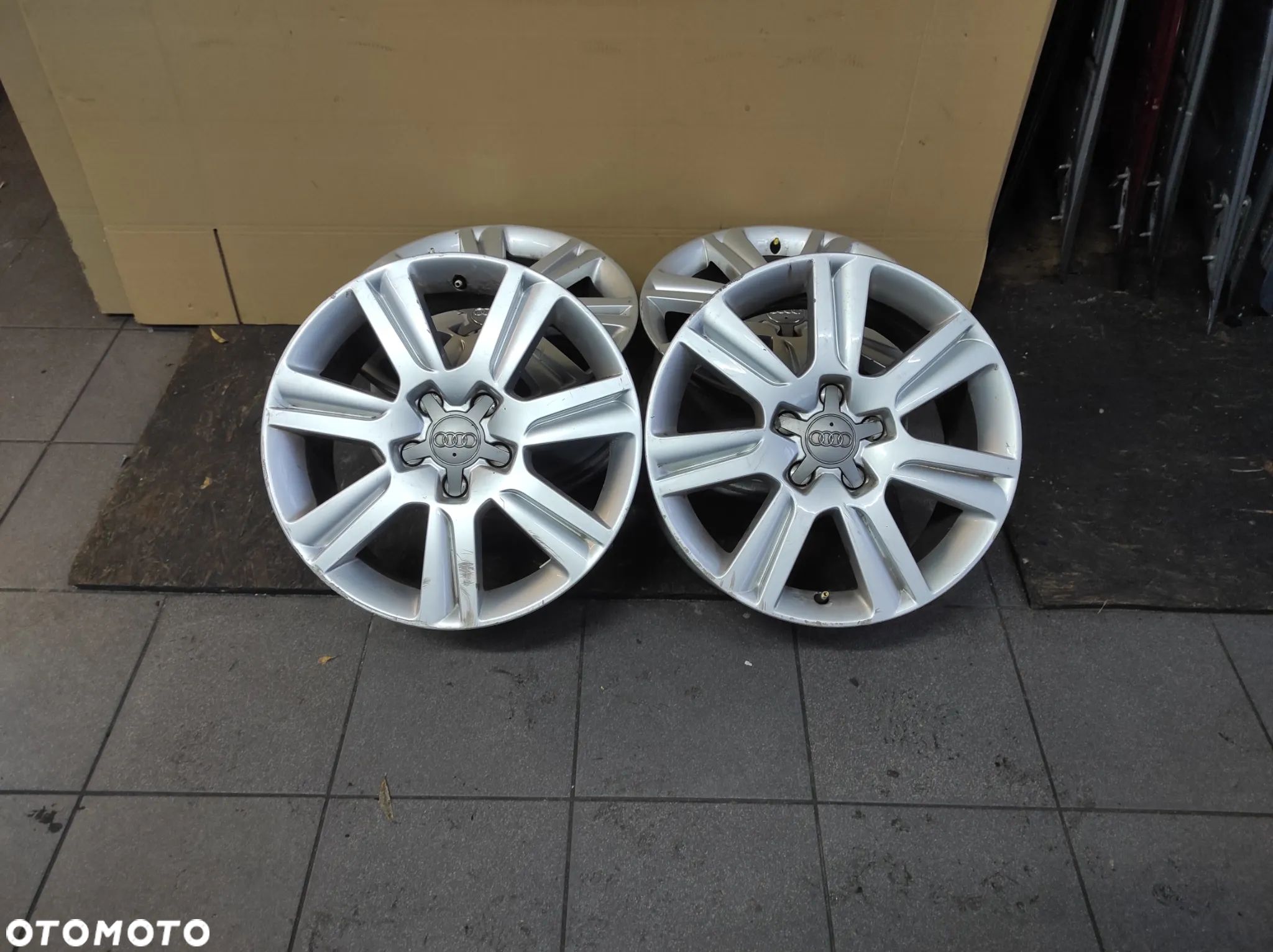 ORYGINALE FELGI ALUFELGI KOŁA 7.5J x 17 H2 ET45 AUDI A4 B8 A5 8T Q5 8R S-LINE 8K0601025B WYSYŁKA !!!! - 1