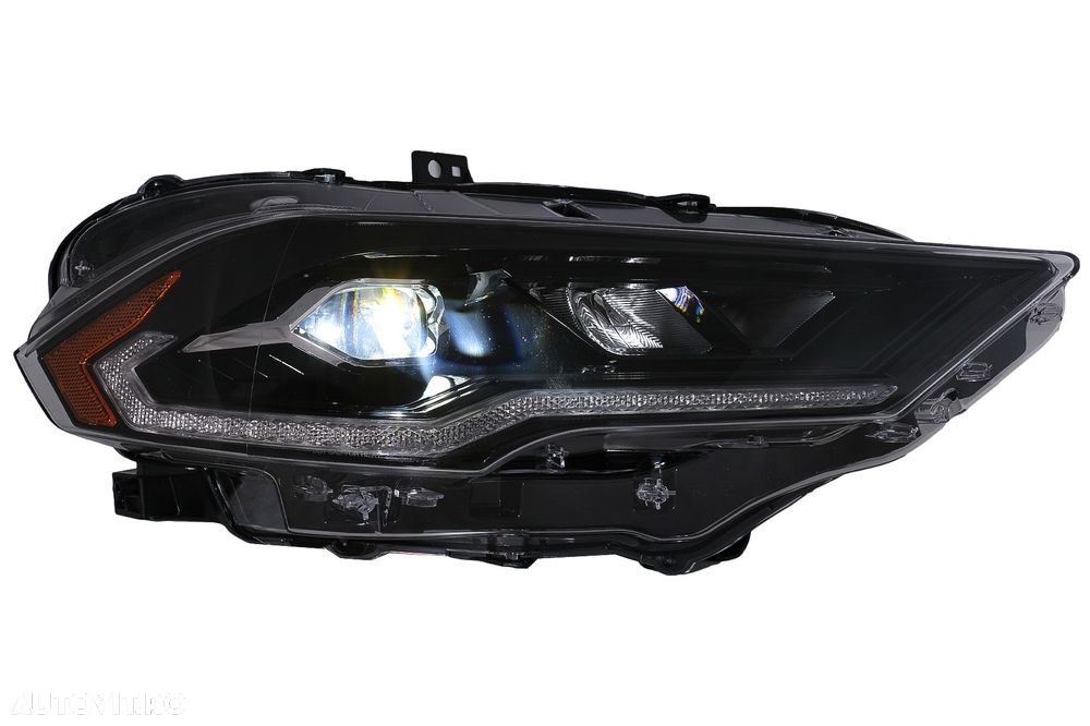 Faruri LED compatibil cu Ford Mustang Facelift (2018-2023) Negru Semna - 2