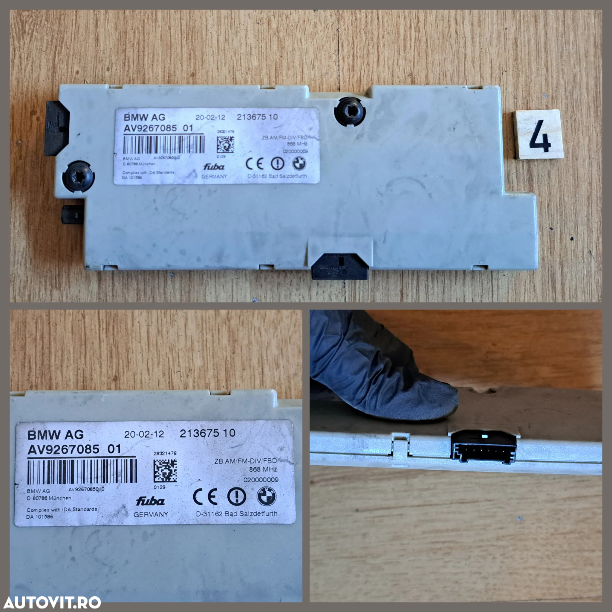 Calculator modul ECU FRM III modul camera marsarier modul camera 360 modul antena modul centura sth modul kafas modul pdc bmw f07 f26 f25 f30 f04 f10 f03 lci f02 lci g30 f98 - 5