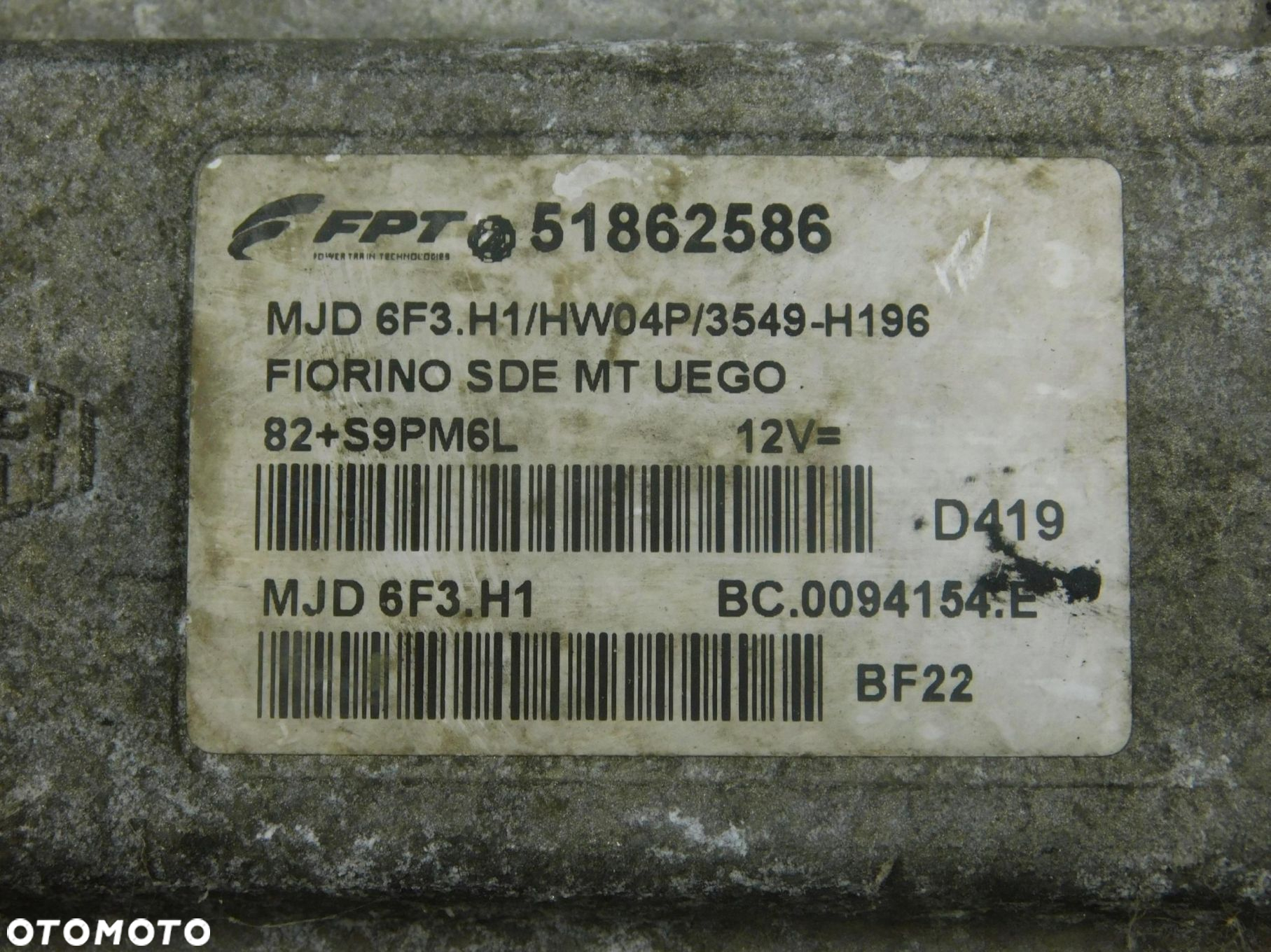 51862586 Mjd6F3.H1 Zestaw Startowy 1.3 D Citroen Nemo 2007-2017 - 7