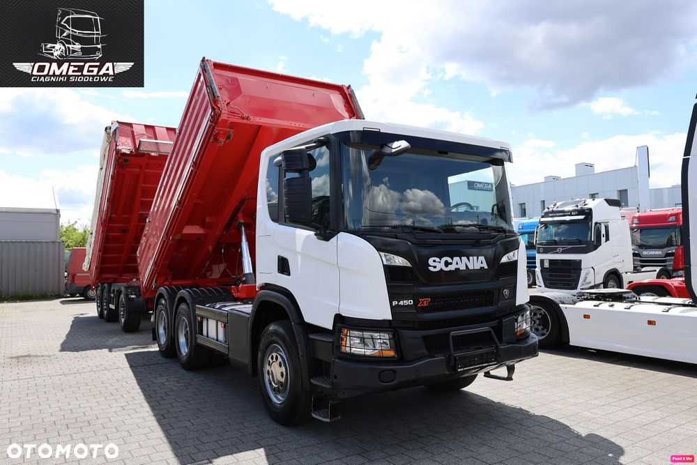 Scania P 450 XT / 6X4 /  WYWROTKA + PRZYCZEPA / ZESTAW / - 20