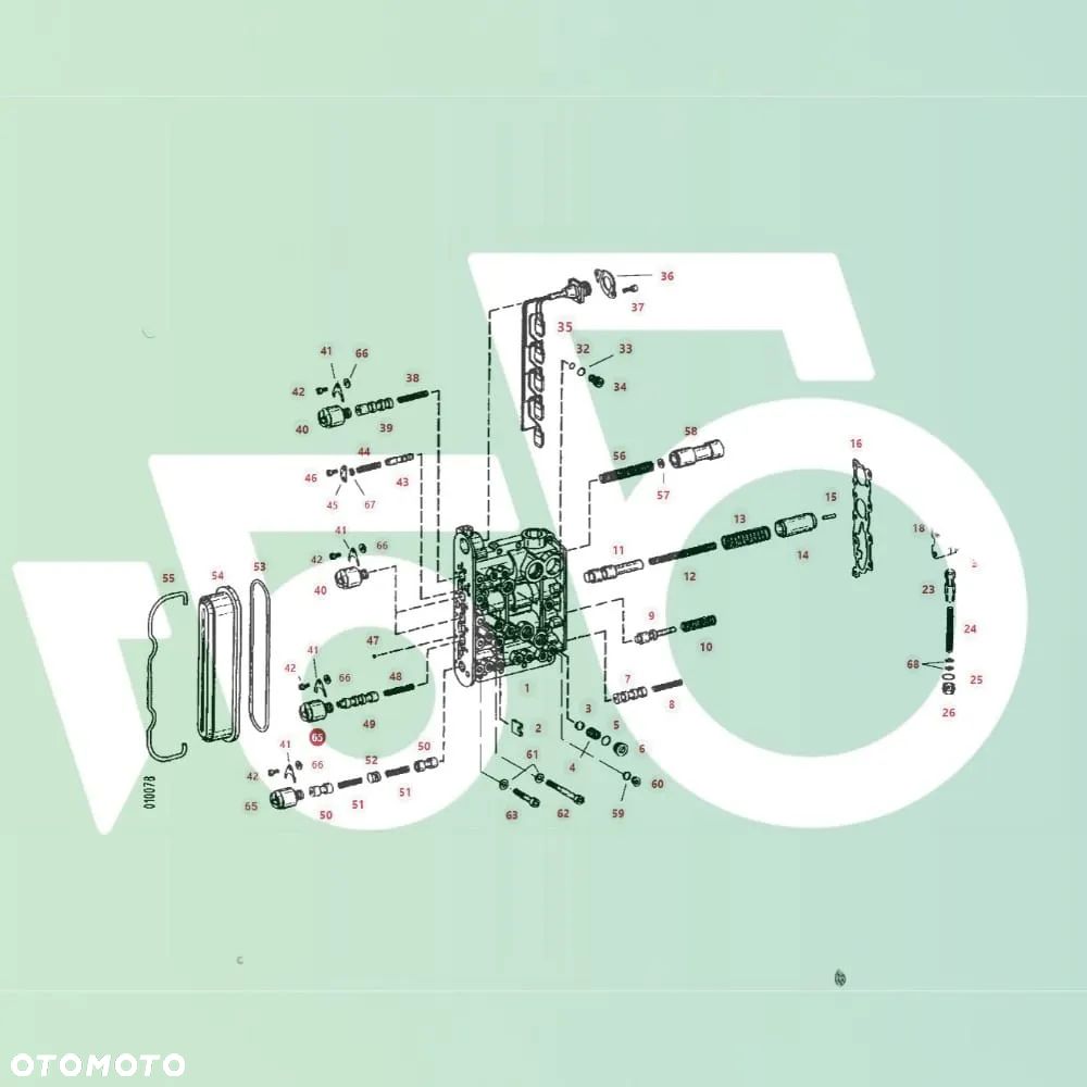 Blok zaworowy ZF 2093352067 Powershift F515100090100 Fendt Xylon 520 - 12