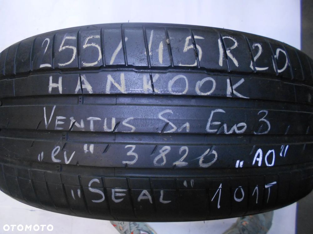 OPONA POJEDYNKA 255/45R20 HANKOOK VENTUS S1 EVO 3EV SEAL AO DOT 3820 7.5MM - 1
