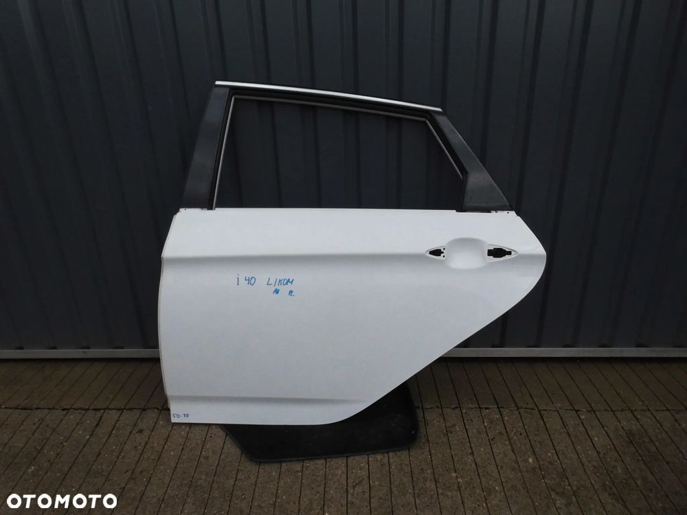 DRZWI HYUNDAI I40 KOMBI LEWE TYLNE BIAŁE NCW ORYGINAŁ - 1