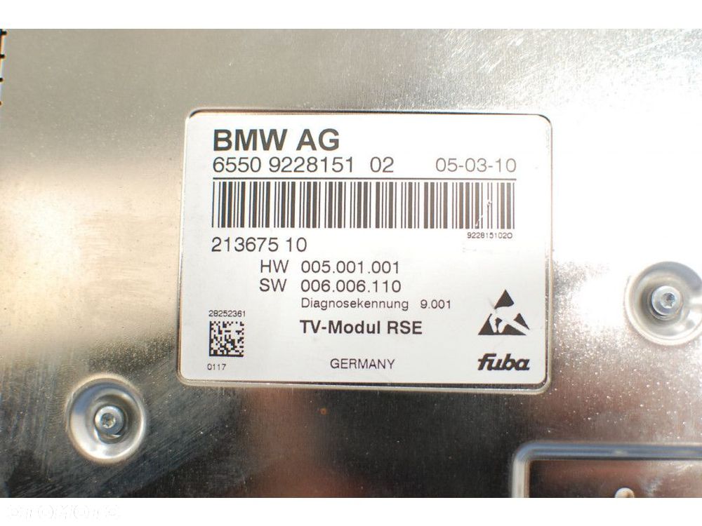 BMW F01 F02 F04 MODUŁ TV STEROWNIK DVB-T 9228151 - 4