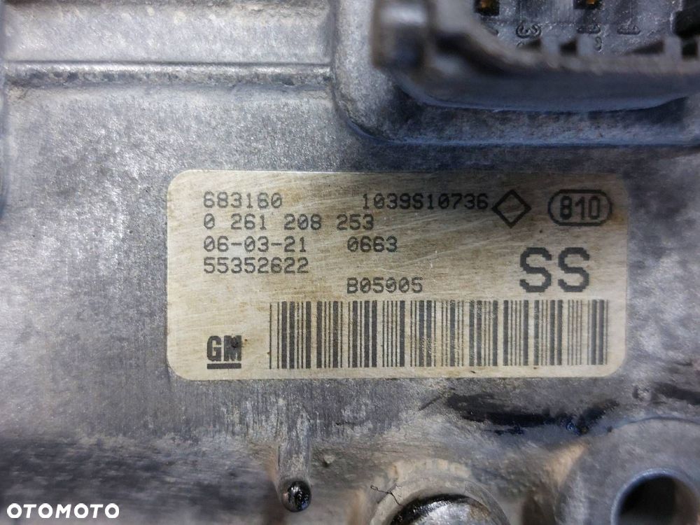 ZESTAW STARTOWY OPEL CORSA C 1.2 16V 55352622 13236031 13168306 - 2