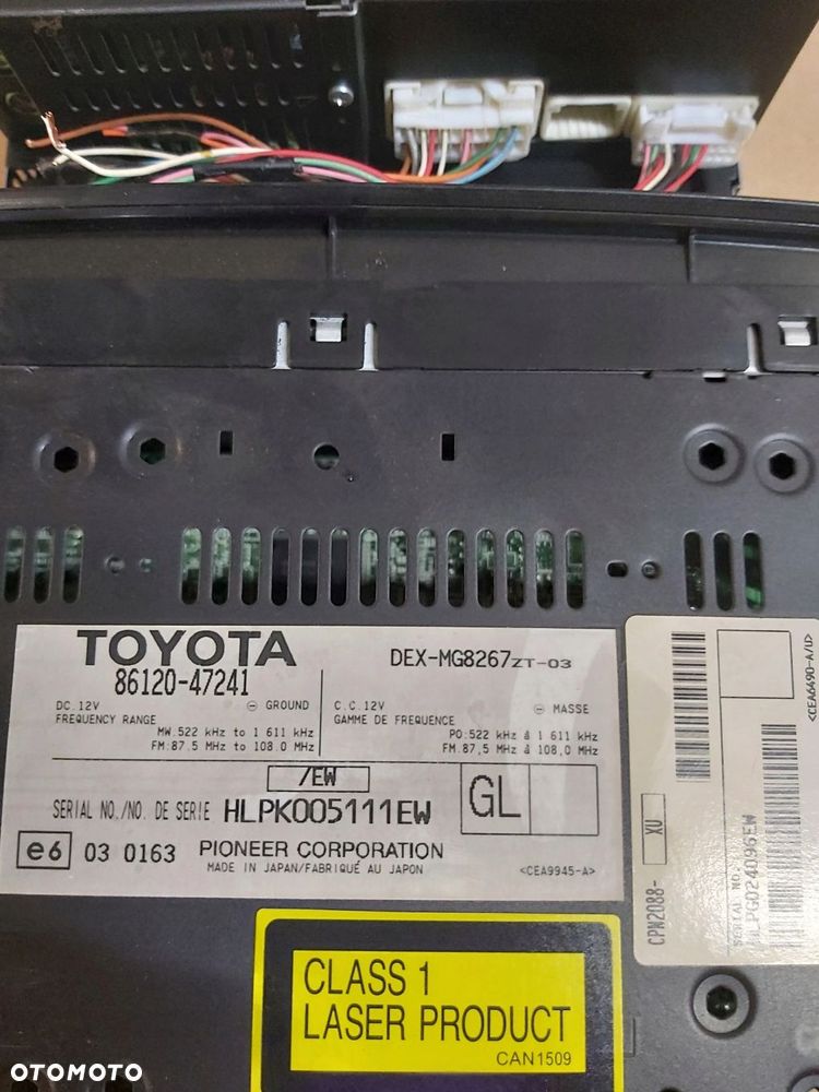 Toyota Prius II radio JBL CD 86120-47241 - 6