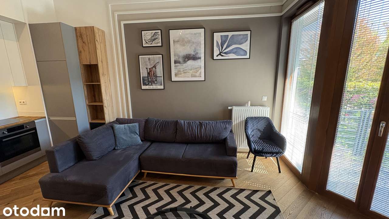 Nowoczesne dwupokojowe mieszkanie 48,55m2 z ogródkiem - Stegny