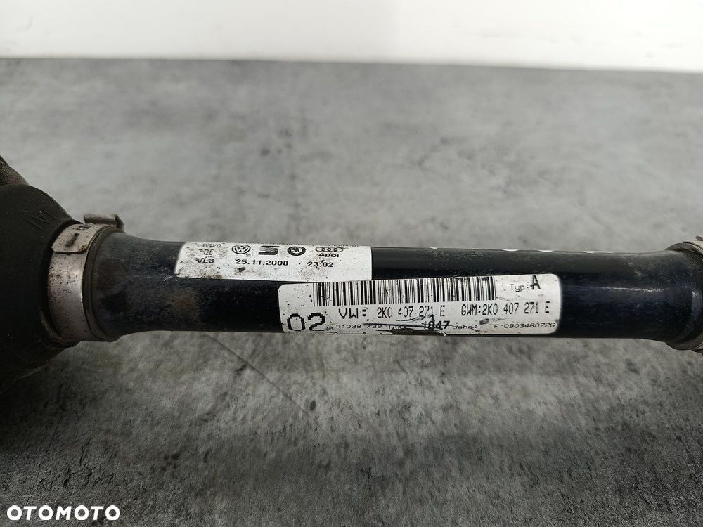 PÓŁOŚ LEWA PRZÓD VW PASSAT B6 2K0407271E 1.8 TSI - 6