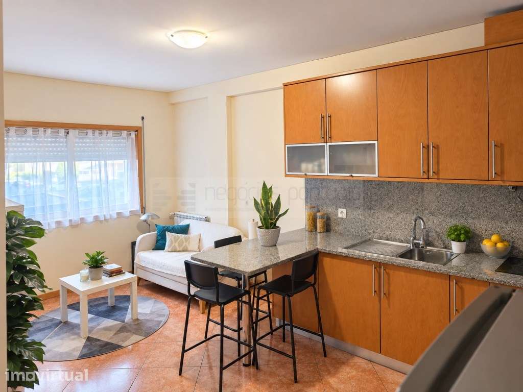 T1 Kitchenette para Arrendamento | Garagem Individual - Grande imagem: 2/11