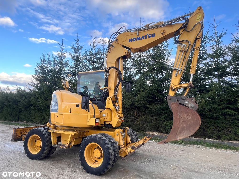 Komatsu Koparka kołowa KOMATU PW98MR-8 10ton 4x4x4 ośki skrętne Ramię 3x łamane BEZ DPF i ADBLUE 4 cyl dodatkowe wyjścia hydr Pług Podpory  2012 szybka zwinna Prosto z importu 1 właściciel Cat TEREX Liebherr Wacker Pw 98 Mr 8 11 - 3