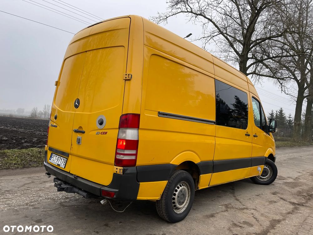 Mercedes-Benz Sprinter W906 313 CDI Średni Średniak L2H2 Brygadówka 6 Osobowy 6 Osób Dubel kabina 2009 ROK - 8