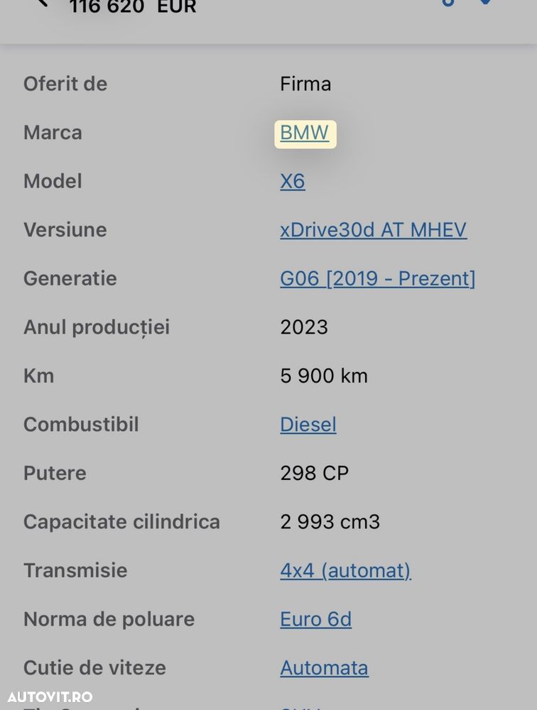 BMW X6 xDrive30d AT MHEV - 16