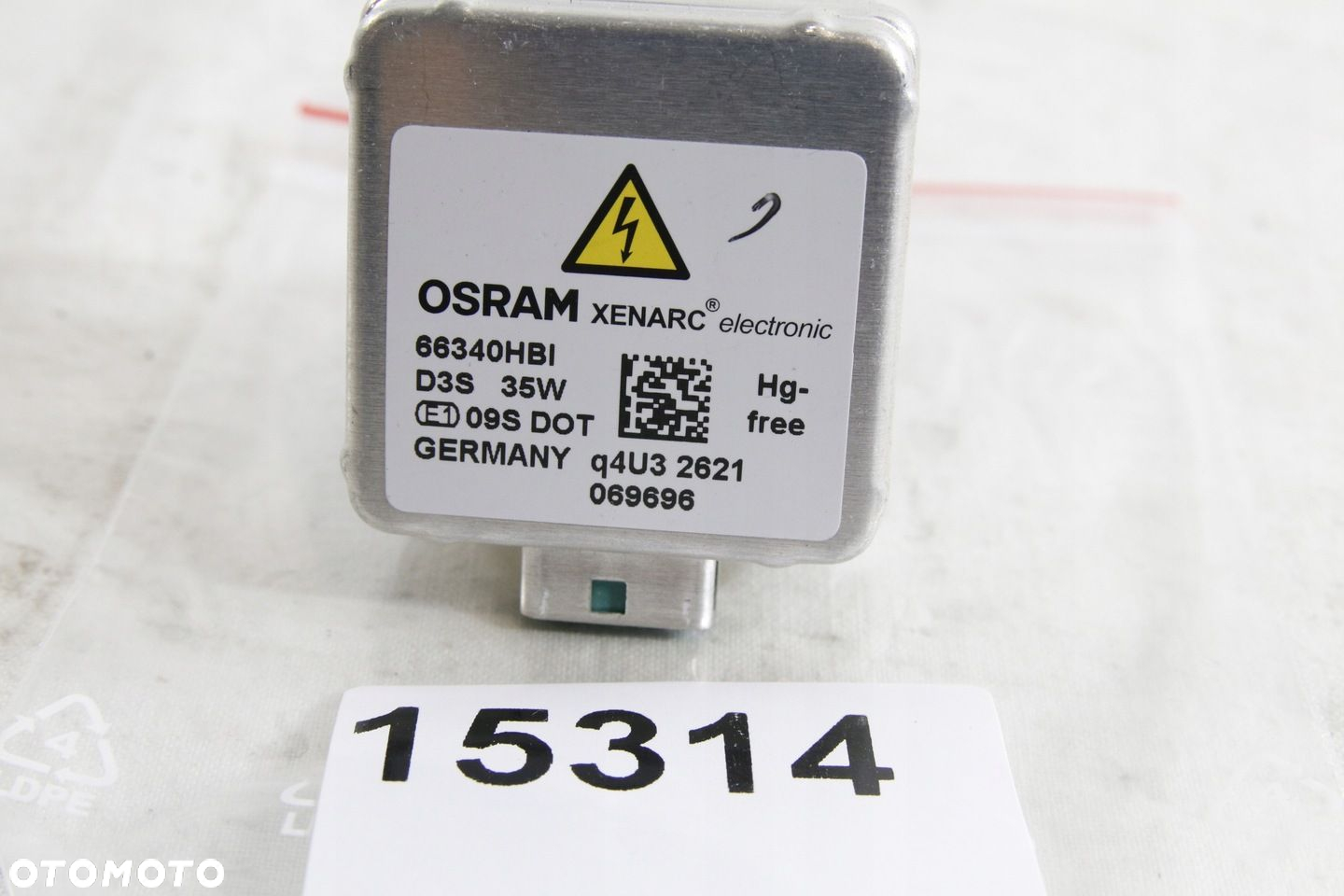 Żarówka Żarnik Palnik Xenon Używany Oryginał Osram Xenarc 66340hbi D3s 35w - 2