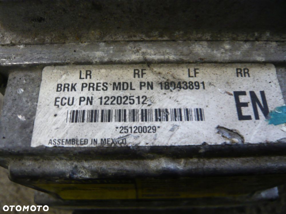 pompa hamulcowa abs 18043891 chevrolet aveo - 2