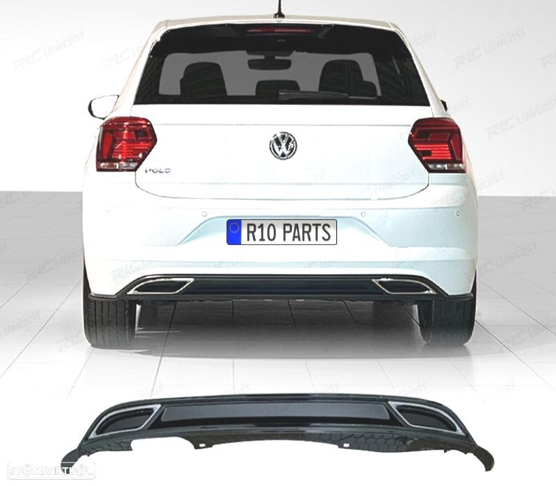 DIFUSOR VOLKSWAGEN VW POLO 17-21 LOOK R LINE - 1