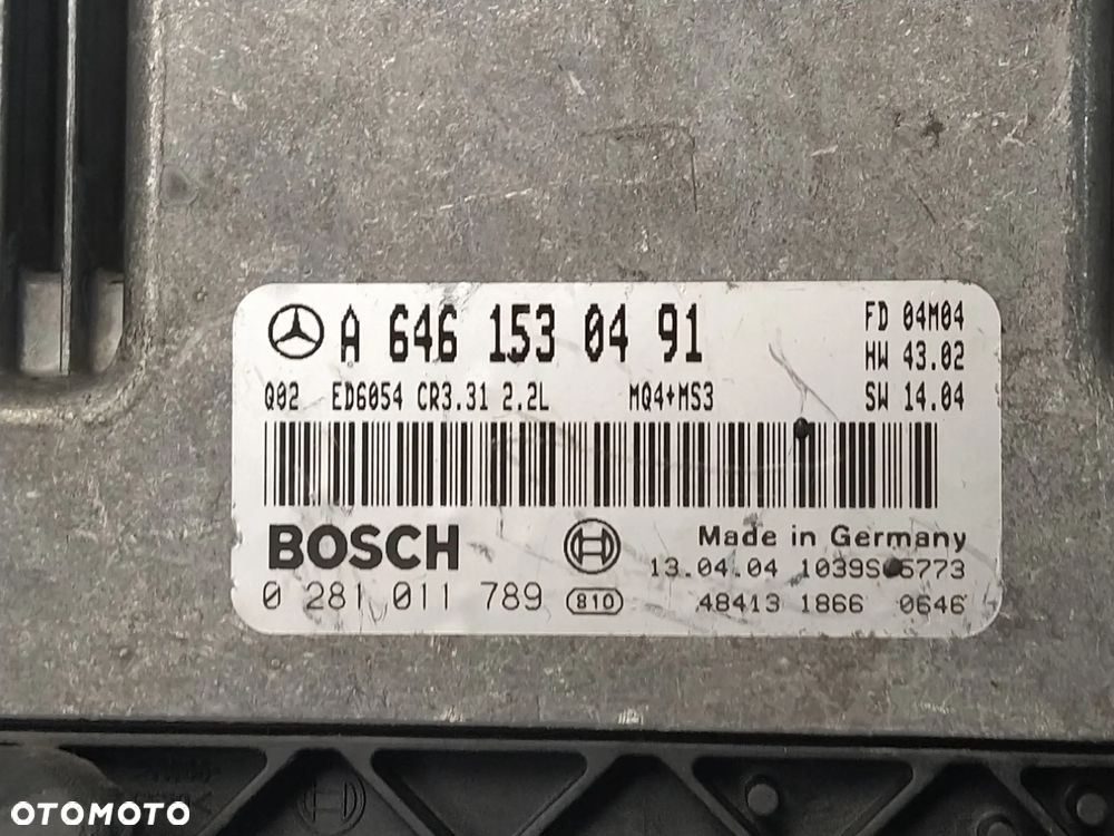 MERCEDES VITO STEROWNIK KOMPUTER MODUŁ SILNIKA ORYGINAŁ - 4
