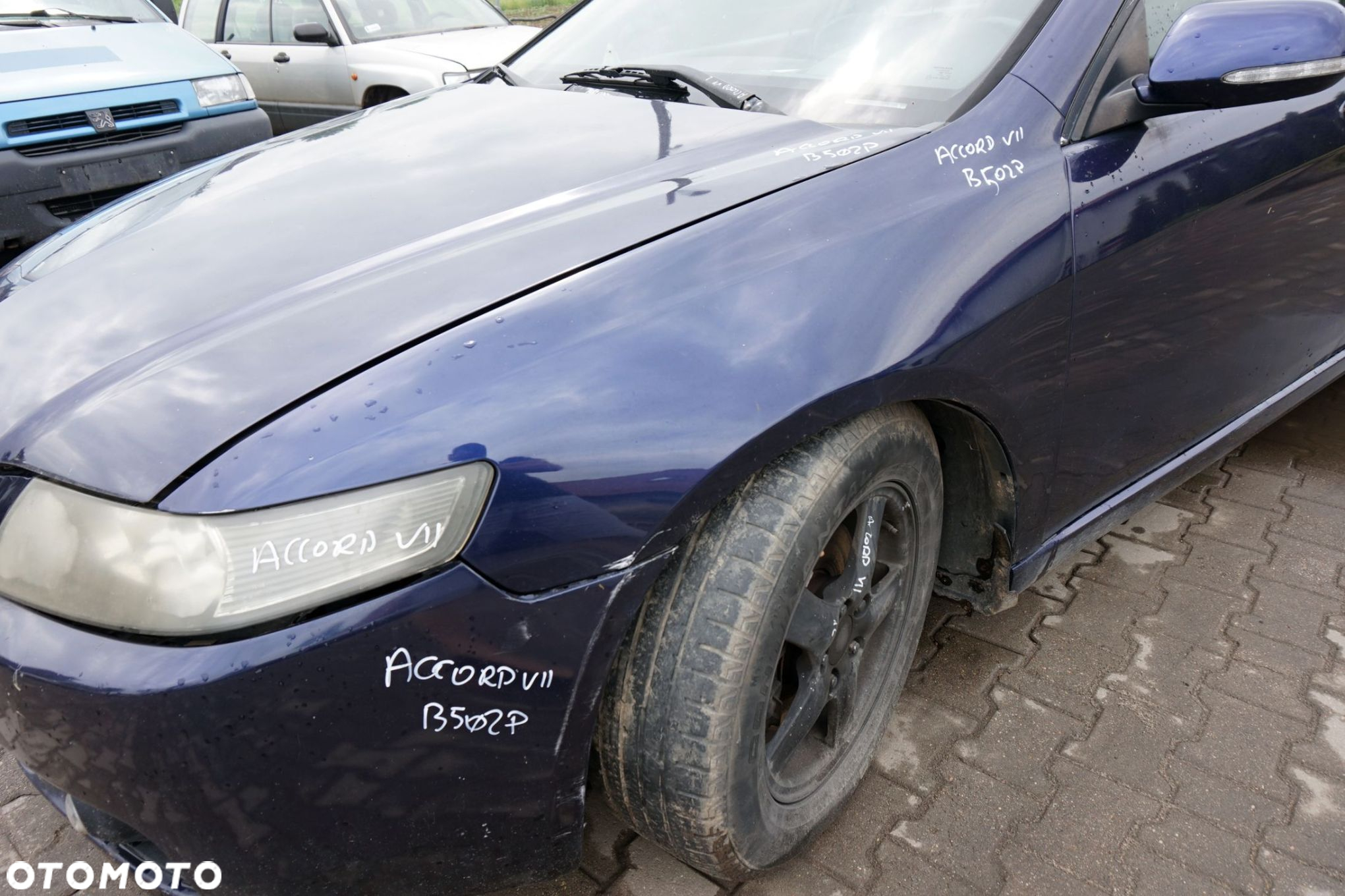 MASKA ZDERZAK BŁOTNIKI LAMPY ACCORD VII B502P  HONDA 2002-2005 GRANATOWY PRZÓD KOMPLETNY - 6