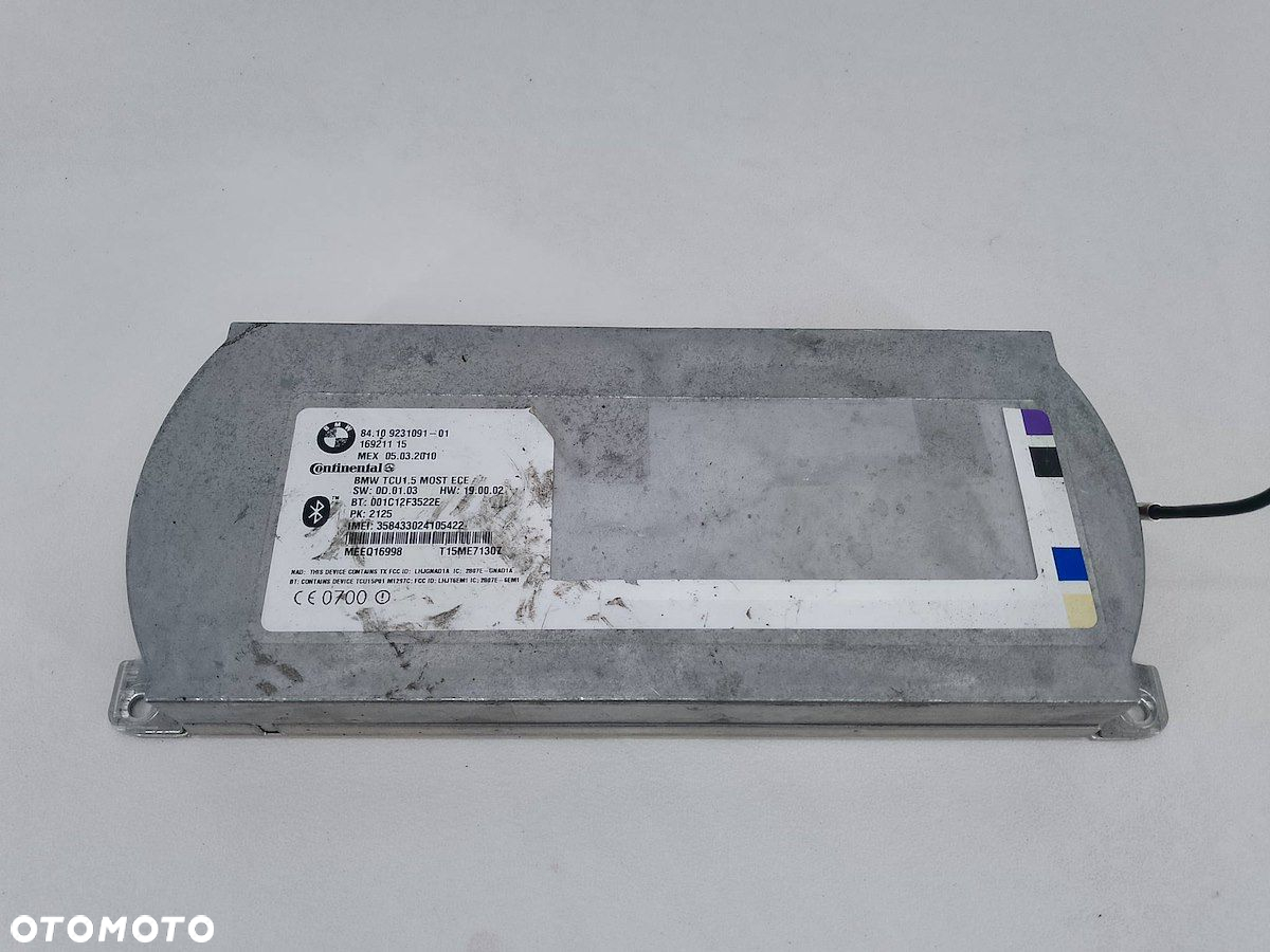 MODUŁ STEROWNIK BLUETOOTH BMW E91 84.109231091-01   16921115 2.0 D - 6