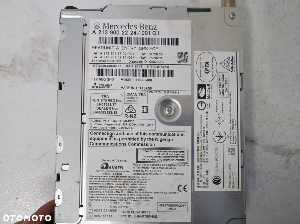 RADIO NAWIGACJA MERCEDES E KLASA W213 213 - 7