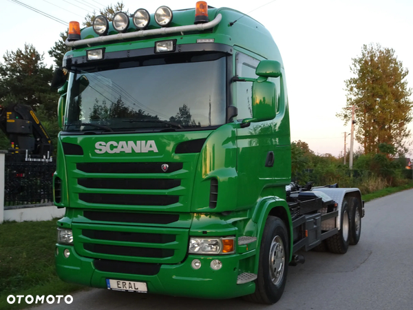 Scania R480 hakowiec Meiller z Niemiec os skretna podnoszona