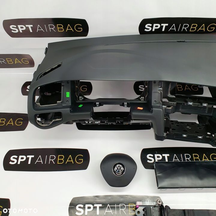 VW GOLF VII 7 DESKA ROZDZIELCZA KONSOLA KOKPIT PULPIT PODUSZKI AIRBAG AIR BAG PASY KIT SET - 2