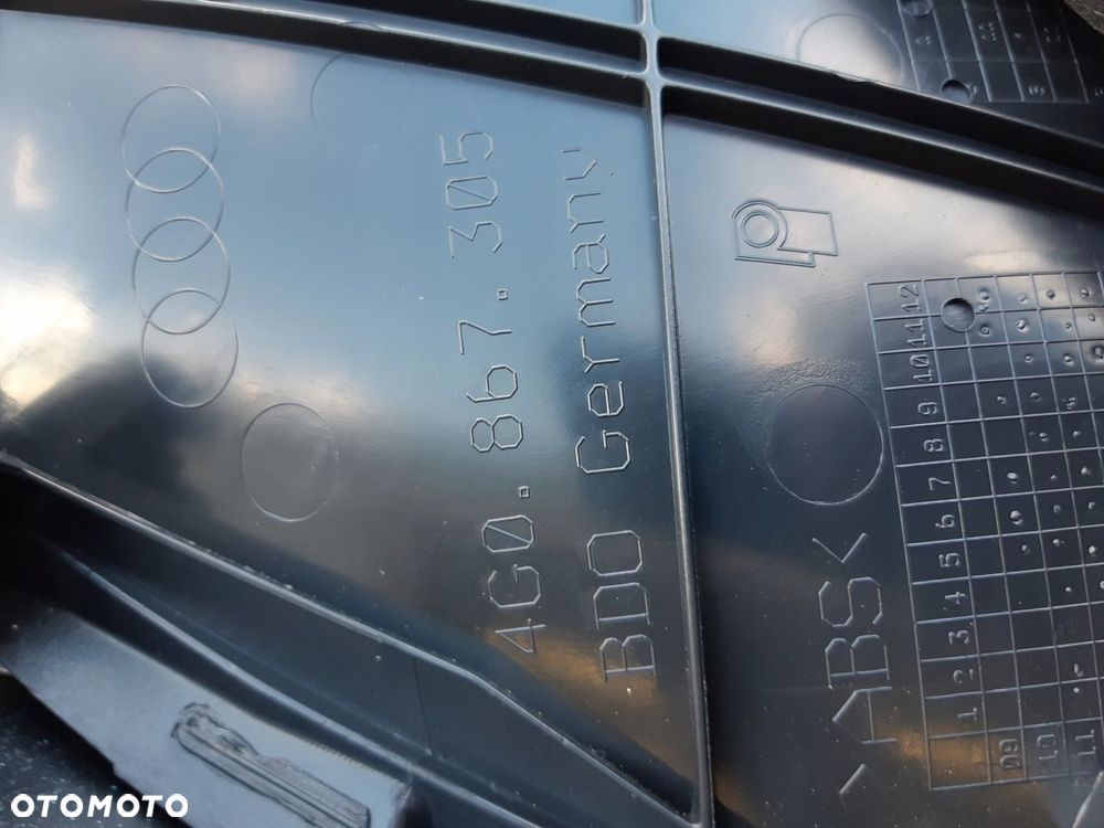AUDI A6 C7 LIFT BOCZEK DRZWI TAPICERKA LEWY TYŁ 4G0867305 - 6