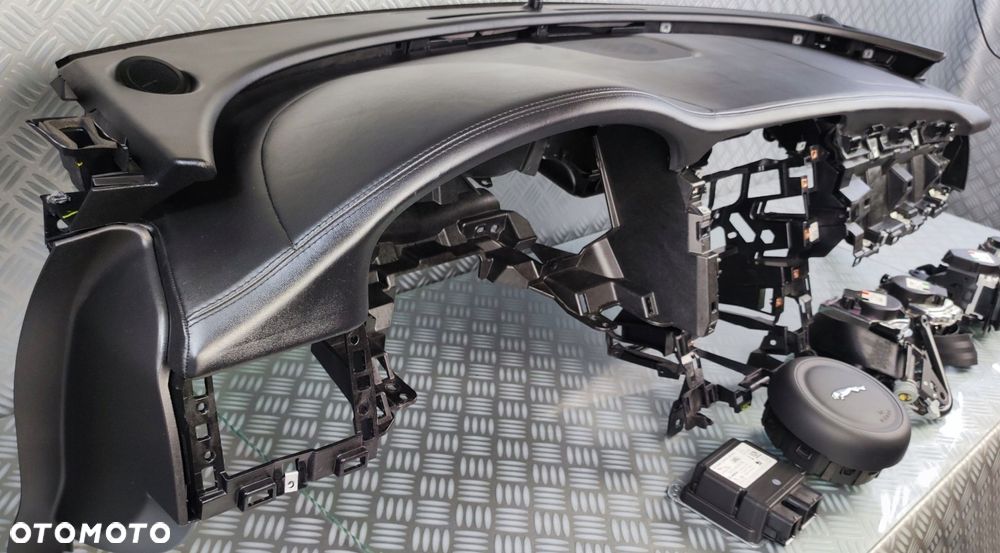 deska rozdzielcza kokpit poduszki airbag pasy skóra JAGUAR XF II 2 X260 EU - 3