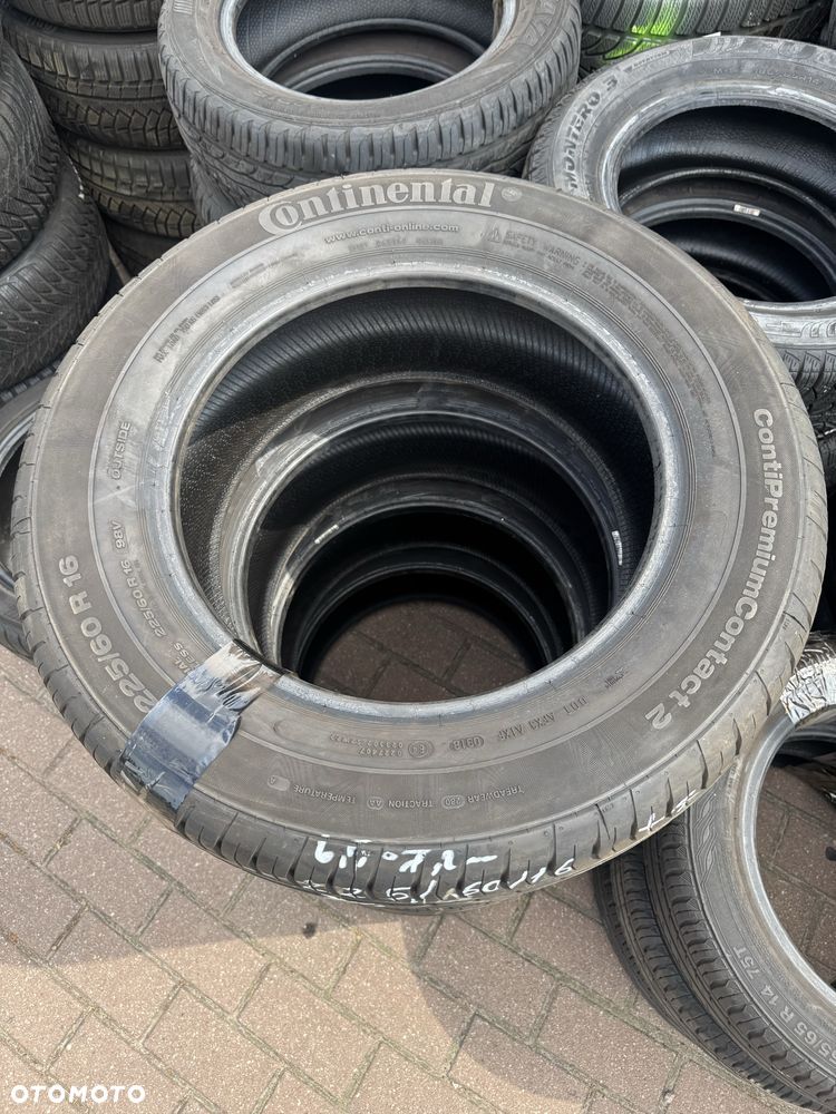 Komplet opon letnich 225/60/16 CONTINENTAL Używane F-Vat - 2