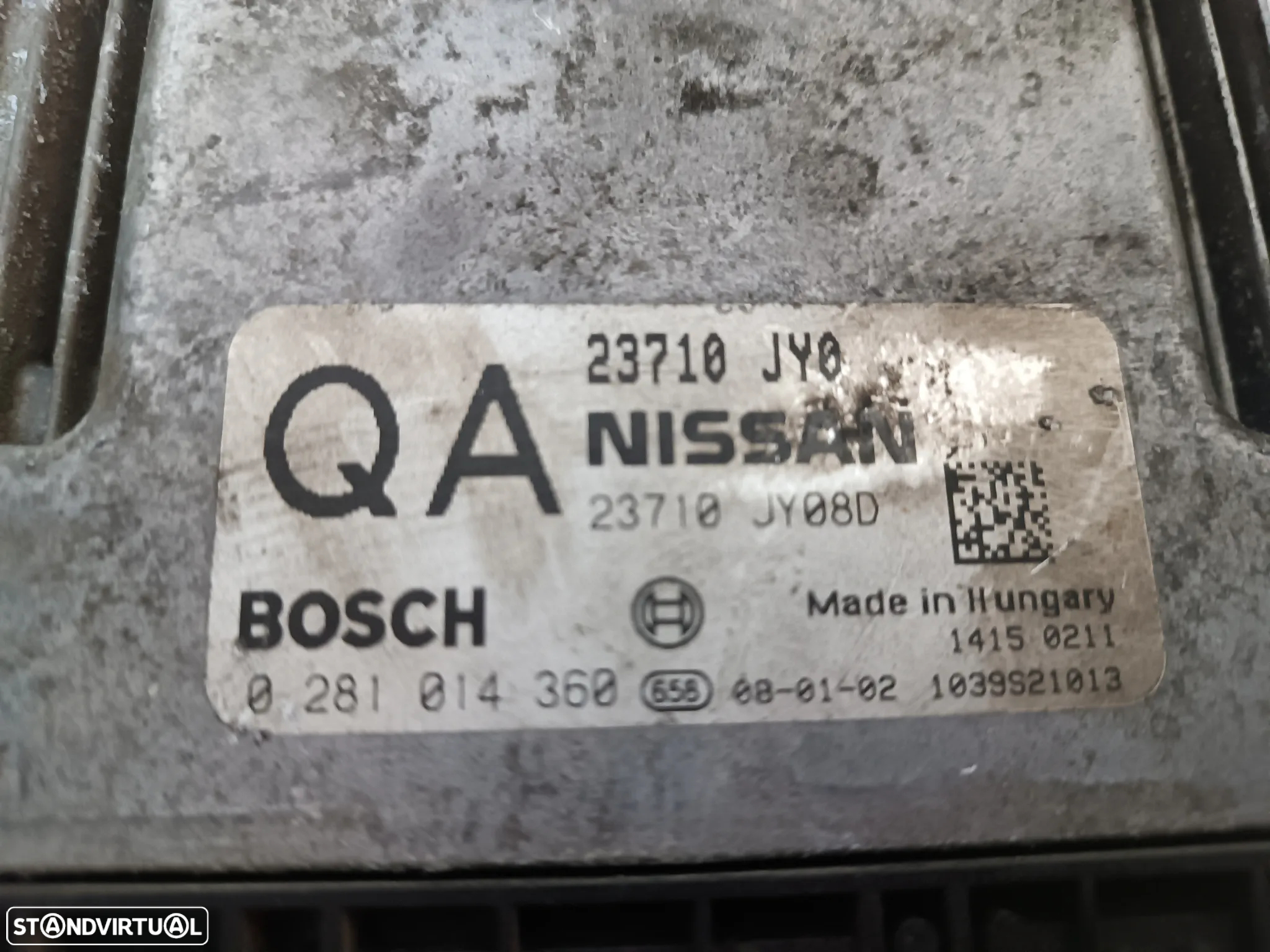 CENTRALINA DO MOTOR RENAULT KOLEOS 2.0DCI REF. 0281014360 23710JY0 23710JY08D - 2