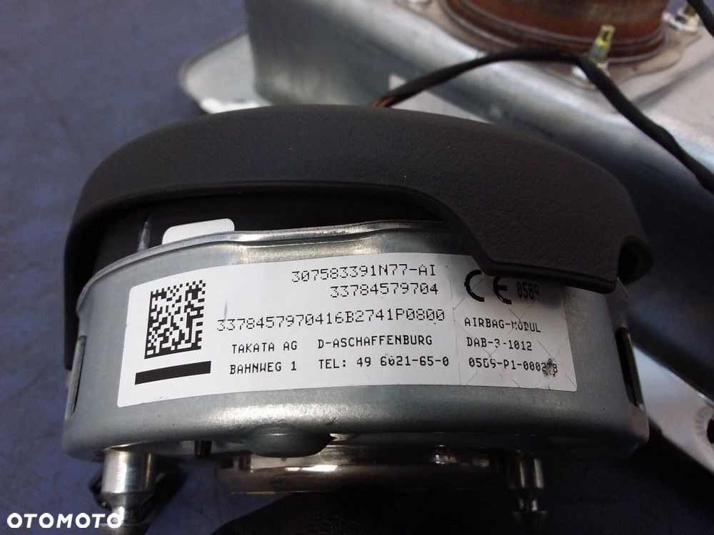 BMW X5M F85 F15 DESKA KONSOLA PODUSZKI SKÓRA HUD - 9