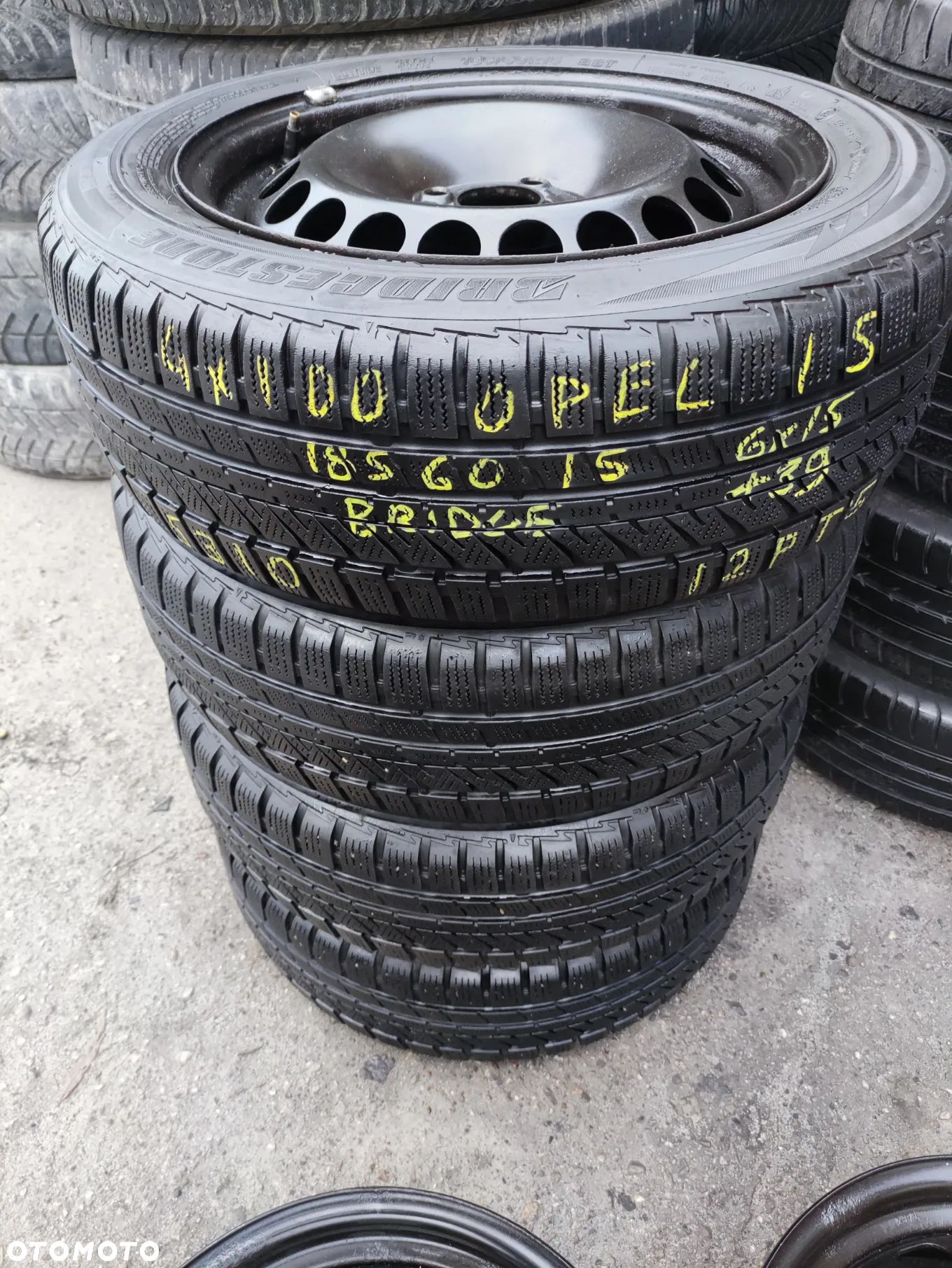 4x100 Felgi Stal Stalowe 15 Koła Zimowe Zima OPEL MERIVA A ASTRA G H CORSA C D E COMBO C ADAM CHEVROLET Fiat Grande Punto Evo ALU-RAD Legnica 185/60 5mm - 1