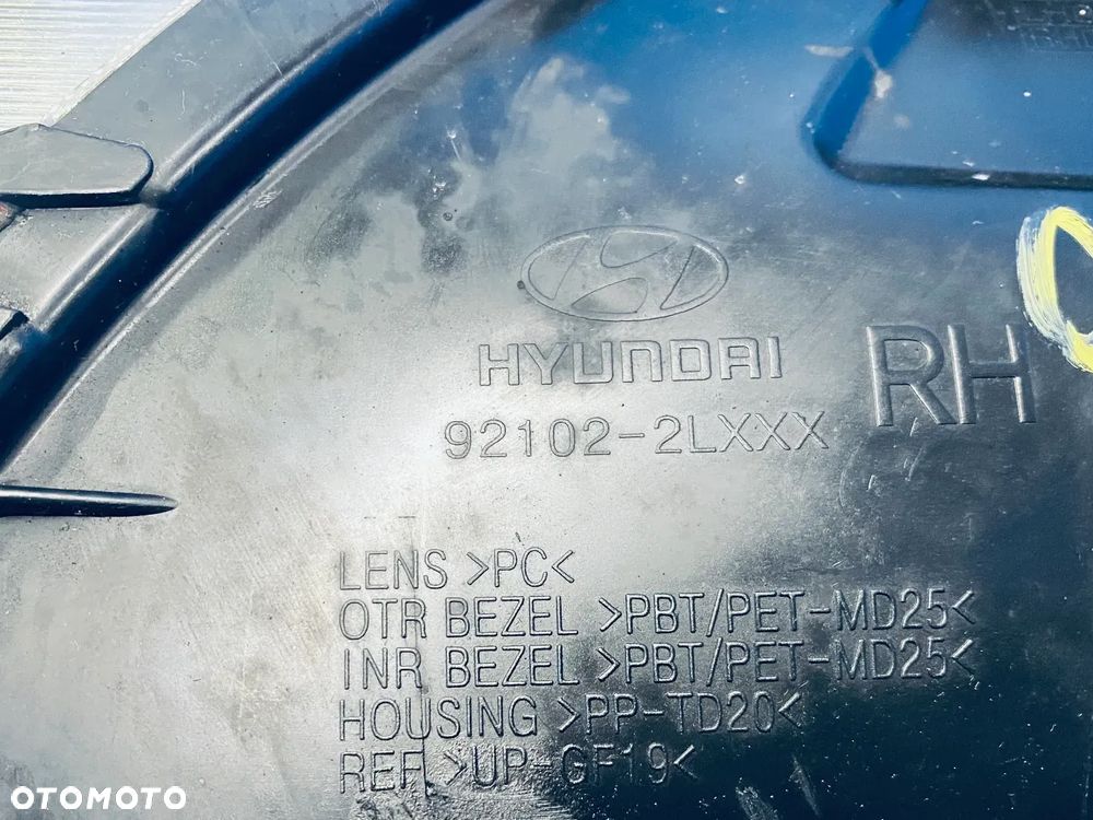 REFLEKTOR LAMPA LEWA PRAWA LEWY PRAWY PRZÓD PRZEDNIA HYUNDAI I30 07-12R ; 92101 ; 92102 ; 92101-2LXXX ; 92102-2LXXX ORYGINAŁ EUROPA - 11