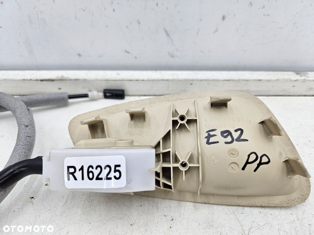 Klamka BMW E92 Coupe E93 Cabrio 04-12r. PRAWA PRZEDNIA wewnętrzna rączka linka drzwi prawy pród - 6