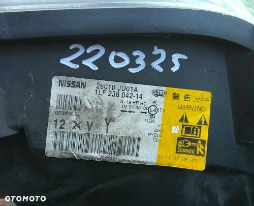 NISSAN QASHQAI J10 06-09 XENON PRAWA PRZEDNIA LAMPA ORYGINAŁ 26010JD01A - 11