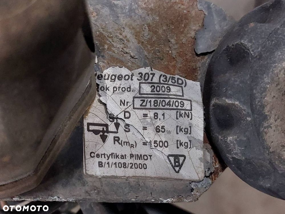 HAK HOLOWNICZY + TABLICZA + WIĄZKA + MODUŁ HAKA CITROEN C4 I HB 5D - 4