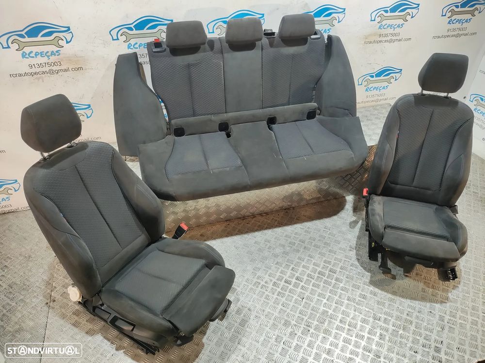 Conjunto bancos em Alcântara BMW Serie 1 F20 Pack M - 3