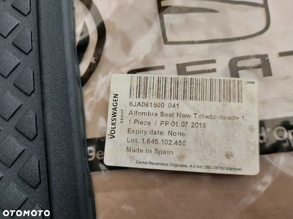 Seat Toledo IV 12-18 Dywaniki Welurowo Gumowe ORYGINAŁ NOWE - 2