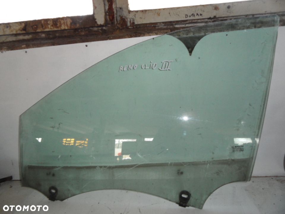 SZYBA DRZWI PRAWY LEWY  PRZOD CLIO III 5D