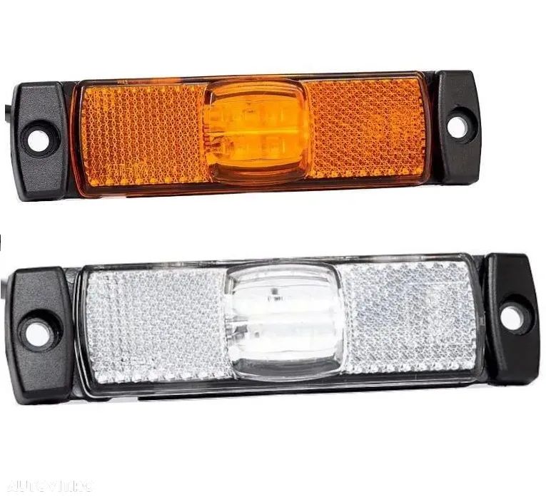 Lampa gabarit 100x32, LED, alba, cu suport urechi, 12-36V, FT-017 Fristom - 1