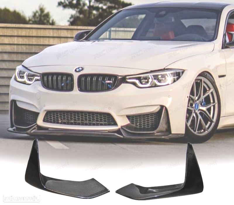 SPLITTERS FRONTAIS BMW F80 F82 F83 CARBONO - 1