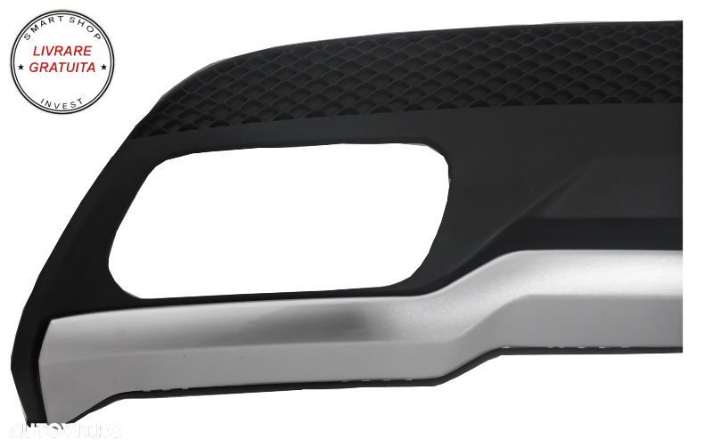 Difuzor Bara Spate cu Ornamente toba si Stickere Gri Mercedes W176 A-Class (2012-2- livrare gratuita - 4
