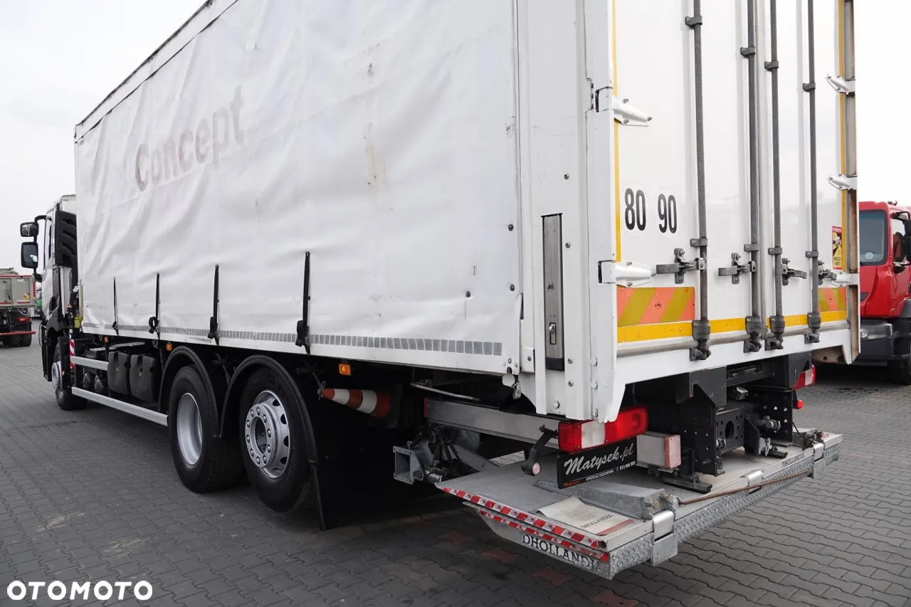 Renault C 380 / 6x2 / SKRZYNIOWY / HDS HIAB 138 B-3 WYSÓW 10,5 M / ROTATOR / STEROWANIE RADIOWE / + WINDA ZAŁADOWCZA / ZABUDOWA FIRANKA ZSUWANA / EURO 6 - 8