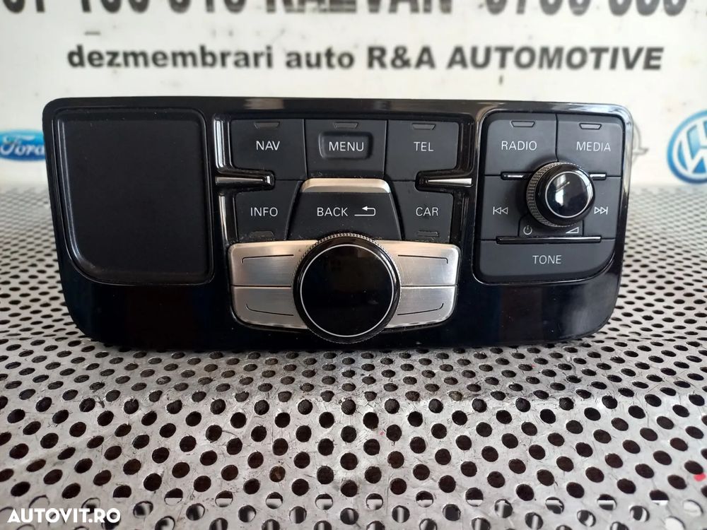 Consola Interfata Centrala Modul Panou Comenzi Navi Radio Cd ECU MMI Audi A8 4H D4 An 2010-2011-2012-2013-2014-2015-2016-2017 Volan Stanga Dezmembrez Audi A8 4H D4 3.0 Tdi Quattro Motor CDT Cutie MXU Volan Stanga - Dezmembrari Arad - 5