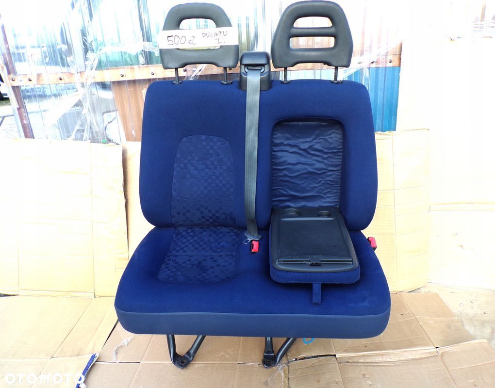 DUCATO BOXER JUMPER 2002- fotel PODWÓJNY KANAPA pasażera prawy ze STOLIKIEM - 1