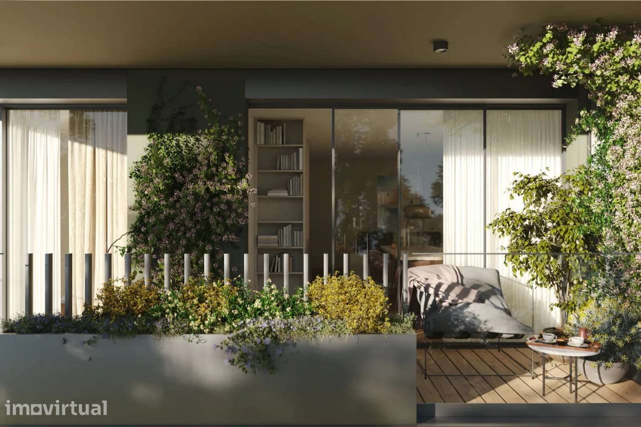 Apart. T2 c/Terraço (28.55m2) e Lugar de Garagem | Coimbrões - Grande imagem: 2/7