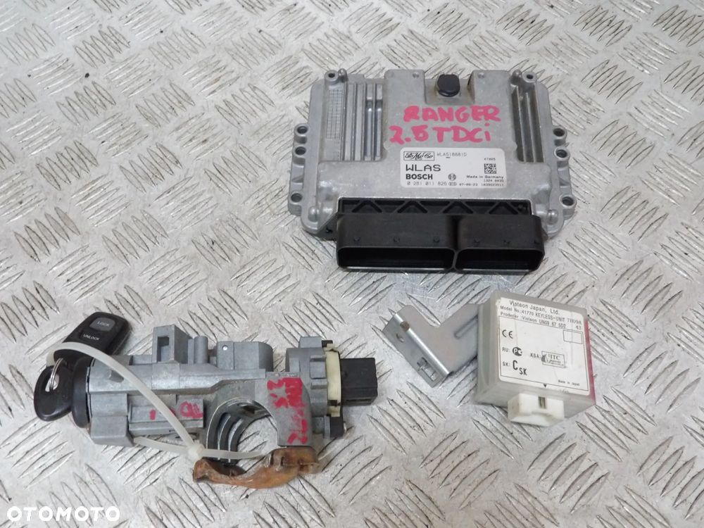 FORD RANGER 06- 2.5 TDCI STEROWNIK SILNIKA ZESTAW STARTOWY WLAS 18881D - 1