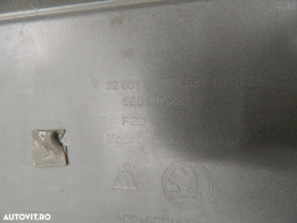 Bara fata Skoda Octavia 3 facelift, 2017, 2018, 2019, 2020, 5N0807221N. - 9