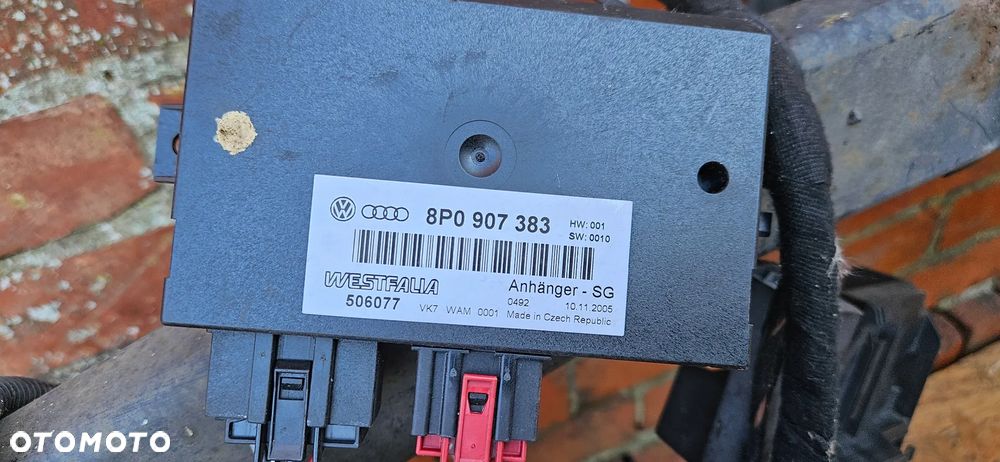 Audi A3 8P HB Kompletny hak holowniczy Sterownik haka 8P4800491A 8P0907383 - 7